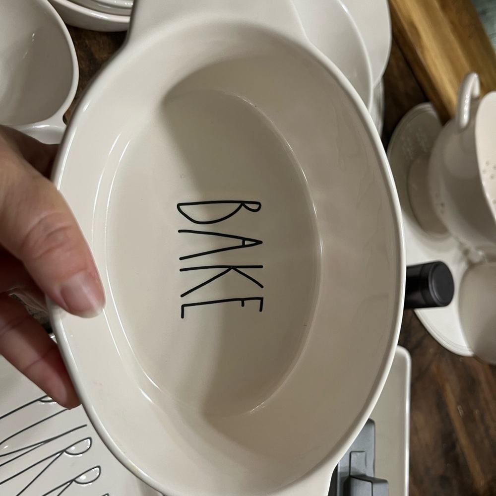 Rae Dunn White Ceramic Baking Dish